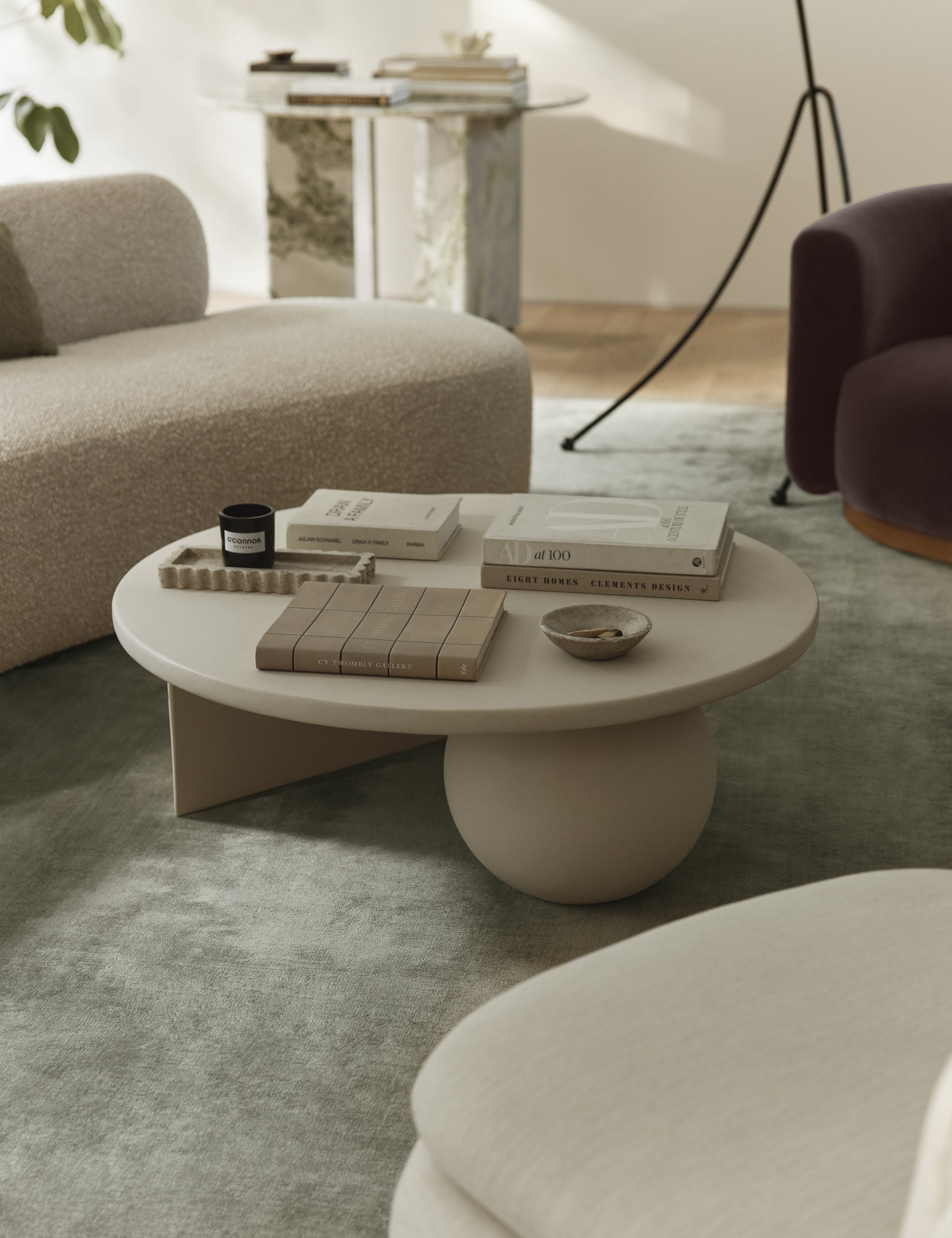 Decorative objects arranged in a calm interior